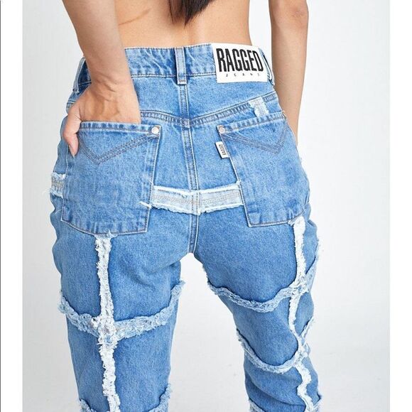 RAGGED JEANS - CROOK JEAN BLUE - Picture 5 of 9